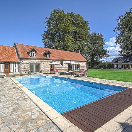 Clos Celeste - Campagne D Etretat Avec Piscine Et Spa Écrainville Esterno foto
