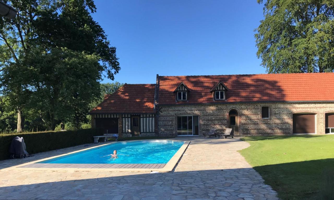 Clos Celeste - Campagne D Etretat Avec Piscine Et Spa Écrainville Esterno foto