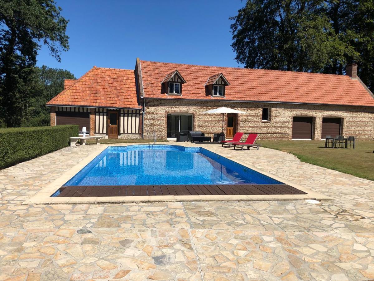 Clos Celeste - Campagne D Etretat Avec Piscine Et Spa Écrainville Esterno foto